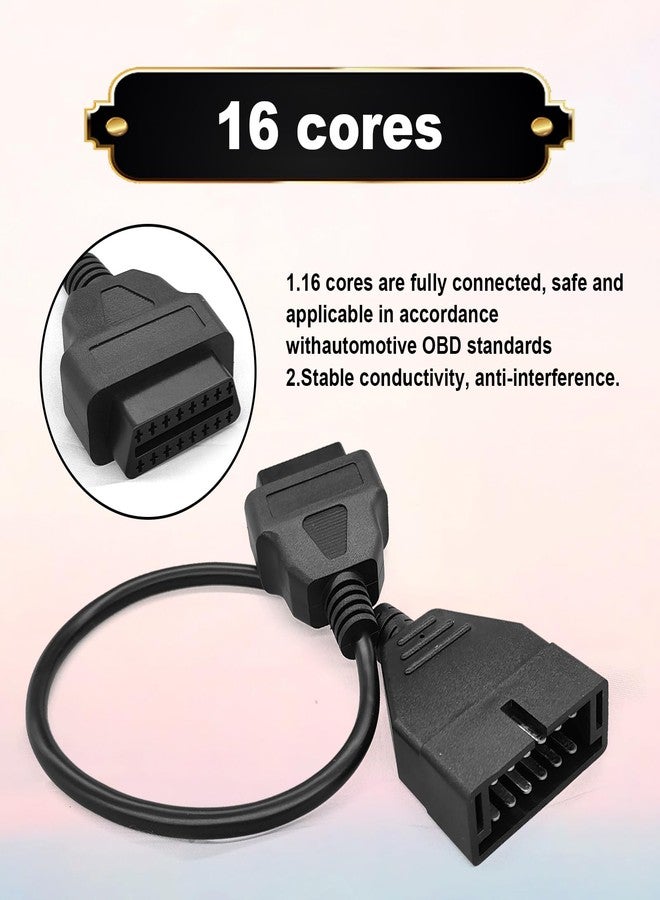 stymart محول ستيمارت OBD2 إلى OBD1 لسيارات جنرال موتورز، محول OBD1 ذو 12 سنًا إلى OBD2 ذو 16 سنًا، أداة تشخيص أعطال OBD II، كابل محول بديل لسيارات جنرال موتورز الشائعة - Image 5