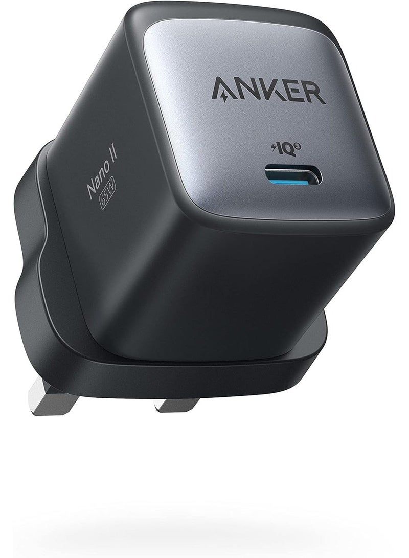Anker Nano II 65W GaN II PPS Fast USB C Charger Adapter, Compact Charger for MacBook Pro/Air, Galaxy S24/S23, iPhone 17/16 /15/14 Series, iPad Pro, Huawei, Xiaomi, Redmi, Vivo, Oppo and More - Image 1