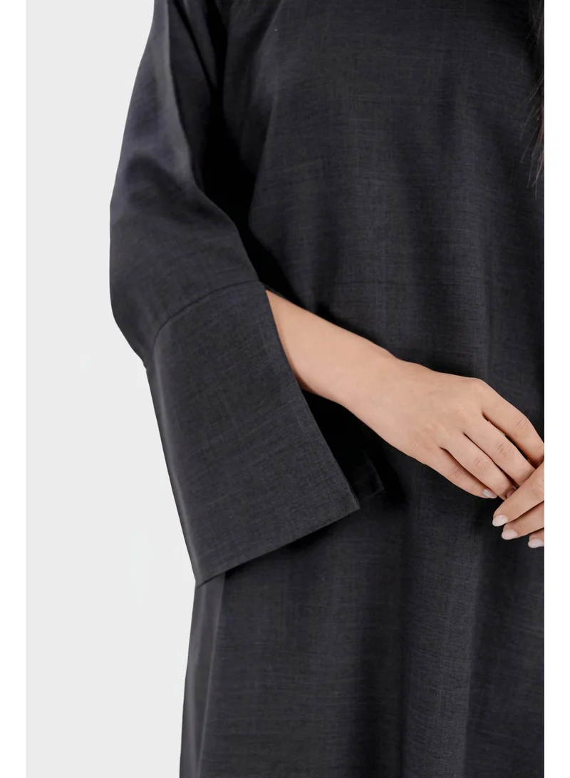 Ophelia  Linen Pocket Abaya for Women – Handcrafted UAE | Original Ophelia Design | Modest Wear for Women | Best Price UAE