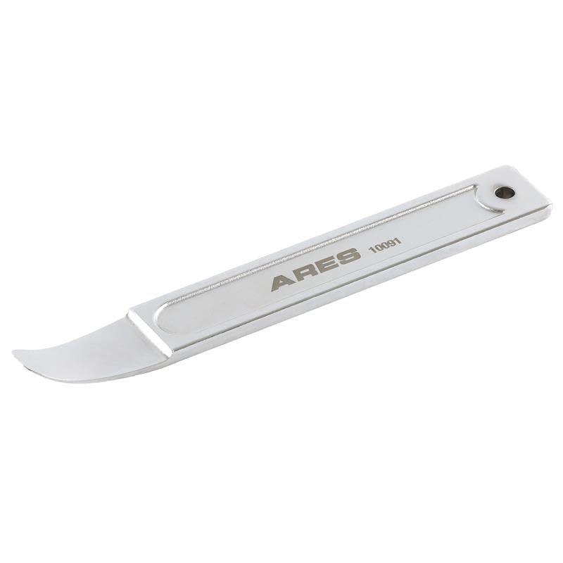ARES 10091 Mini Pry Bar Tool Compact PanelTrim Wedge Durable Metal Pry Bar Easily Removes Trim Paneling Sheet Metal Fasteners and More Compact Design Skin Wedge for Use in Confined Spaces