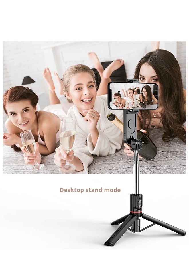 Generic - 44.88 Inches Selfie Stick Tripod for phone, All-in-1 Phone Tripod Stand with Rechargeable Bluetooth Remote,Removable fill light,Compatible with iPhone and Android Smartphones,Lightweight Tripod for for Selfies/Live/Video Recording/Travel - Image 1