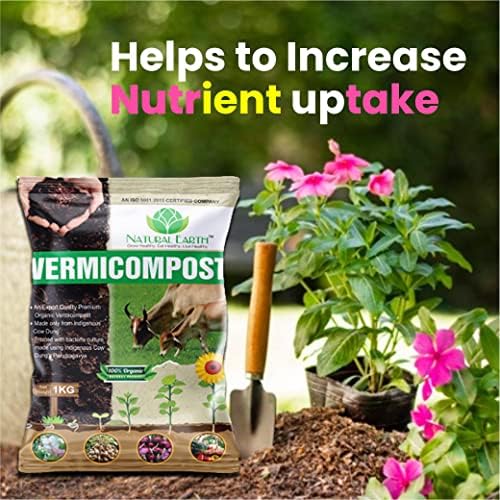 NATURAL EARTH® 1 KG - TRUSTED Organic Vermicompost For Plants | Treated with Panchagavya-Based Bacteria Culture | Plant Growth Booster | Organic Compost For Home Plants - Image 4