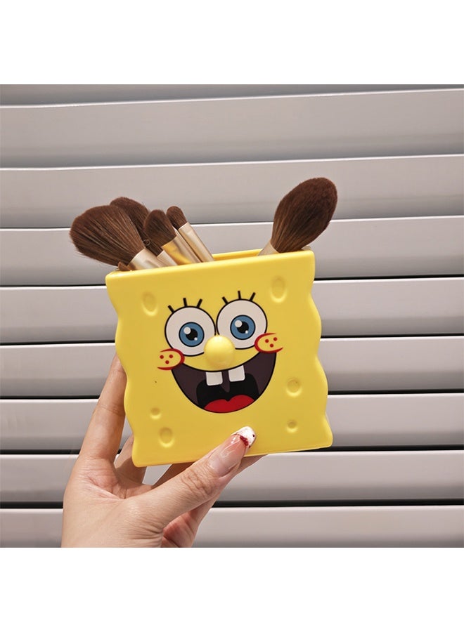 سبونج بوب سكوير بانتس حامل فرشاة المكياج، حامل فرشاة الأسنان، حامل أقلام الرصاص، حامل أقلام للمكتب، لطيف لحفلات أعياد الميلاد العائلية، هدية للديكور المنزلي - Image 1
