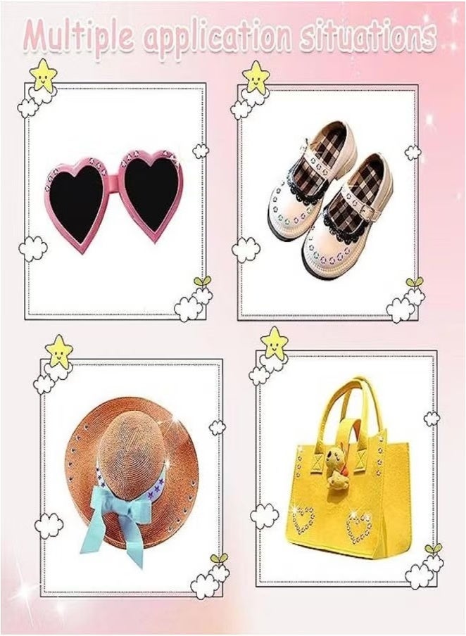 Shining Hair Gem Stamper, Hair Bedazzler Kit with Rhinestones, Bling Bling Hair Gems Hair Jewels Stamper, Women and Girls Hair Styling Tool with 120 Colorful Hair Diamonds - Image 4