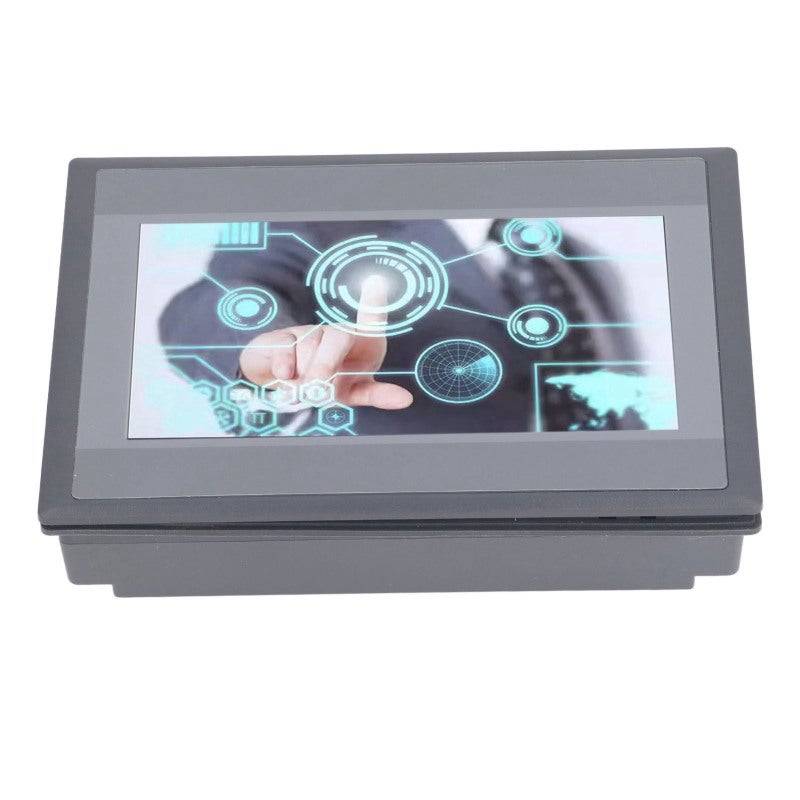شاشة HMI تعمل باللمس مقاس 7 بوصة بدقة 800×480 بكسل، معالج ARM9 متوافق مع PLC من نوع FX3U - لوحة أمامية بمعيار الحماية IP65 للتشغيل الآلي الصناعي - Image 5
