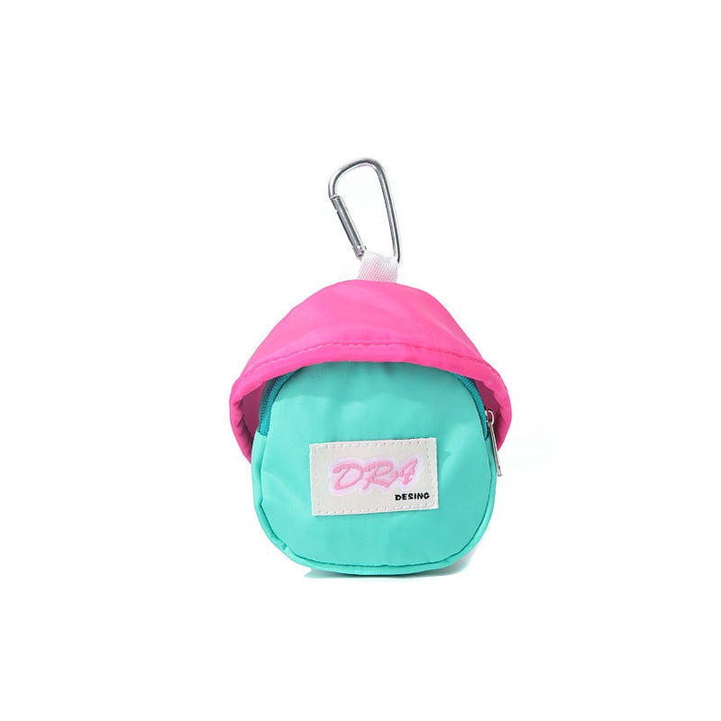 Boys And Girls Cute Macarons School Bag Coin Purse Earphone Bag Red Envelope Certificate Bag Hanging Buckle School Bag Pendant - Image 1