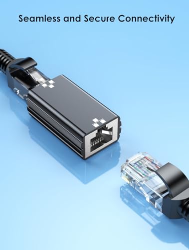Mepsies Ethernet Coupler 1Gbps, Ethernet Cable Extender, Gigabit RJ45 Coupler Connector for Extending Network Cables up to 328 FT, Compatible with Cat5 Cat5e Cat6 Cat6A Cat7 Cat8 Cables, Black - Image 3