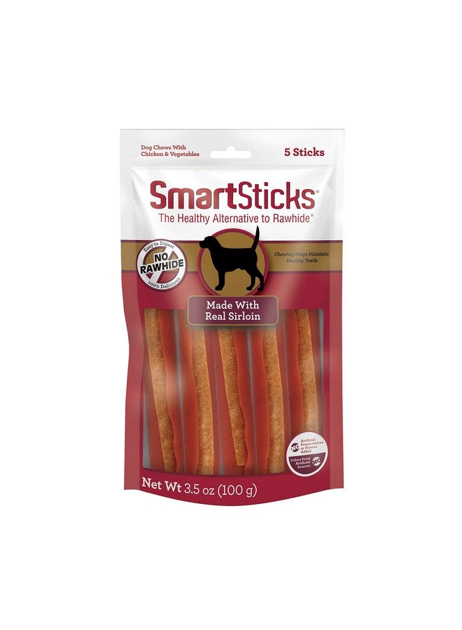 SmartBones SmartSticks with Real Sirloin, 0.70 Ounce (Pack of 5) - Image 1