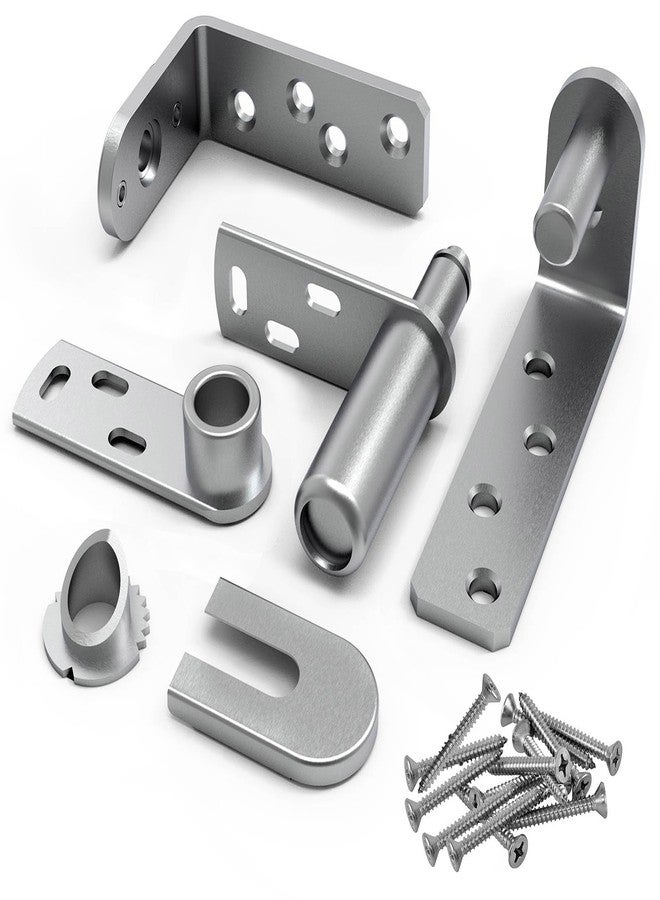 Dolenor Heavy Duty Cafe Door Hinges,304 Stainless Steel Thick Hinges, Self Closing,for Saloon Door.Louvre Doors.Swinging Doors (Big, Single Door(1Pack)) - Image 5