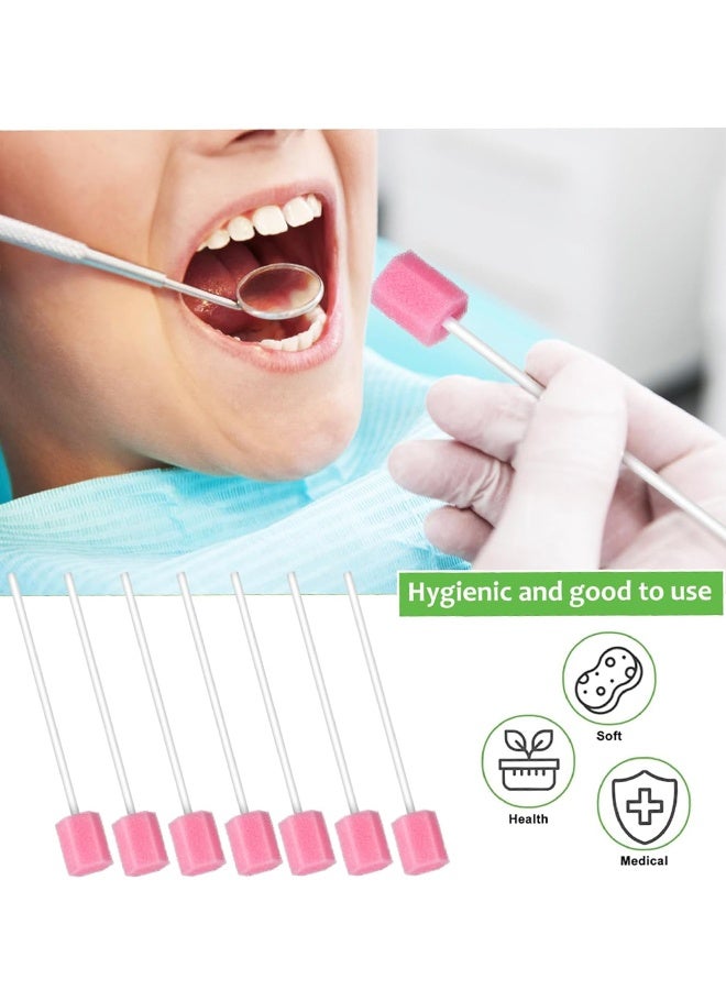 YJ 100PCS Disposable Mouth Swabs Sponge Unflavored Sterile Oral Dental Swabsticks for Cleaning - Image 3
