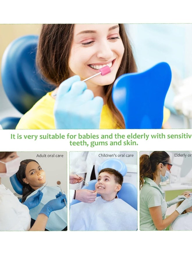 YJ 100PCS Disposable Mouth Swabs Sponge Unflavored Sterile Oral Dental Swabsticks for Cleaning - Image 5
