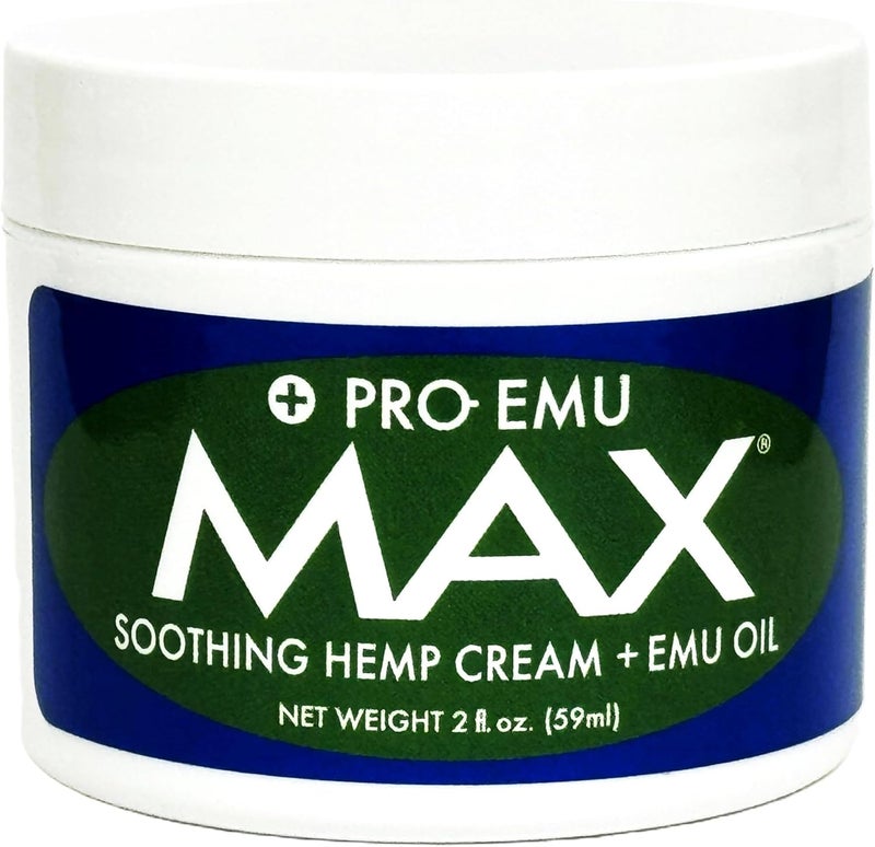 MAX  Hemp Cream  Emu Oil  Soothing Cream with Arnica and Rosemary