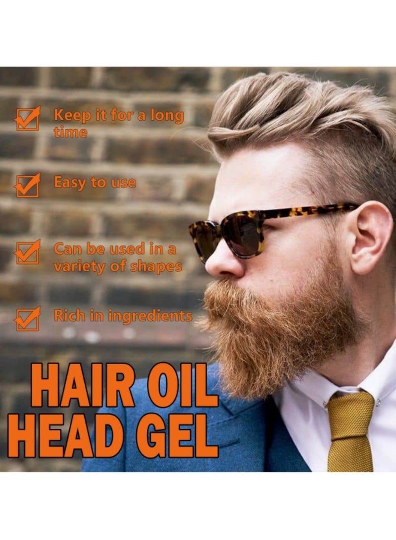 إيلهو جل تصفيف الشعر للرجال مع مشط، جل تصفيف الشعر للرجال 2 في 1 مع مشط، جل تصفيف شعر رقيق يدوم طويلاً للرجال، جل تصفيف الشعر سريع البناء، جل تصفيف الشعر بالشمع، مرطب يدوم طويلاً - Image 2