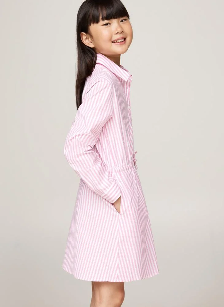 تومي هيلفيغر Striped Shirt Dress