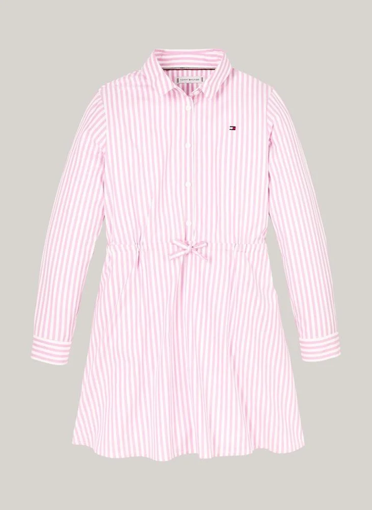 تومي هيلفيغر Striped Shirt Dress