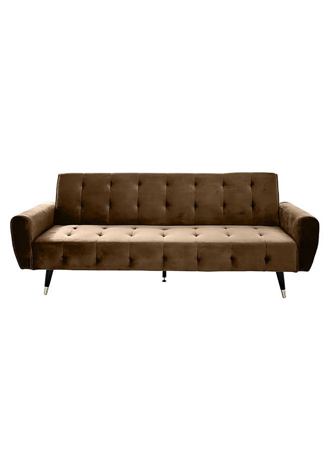 إن - هاوس مونتلا | أريكه سرير 2 في 1 من المخمل 28x182x108 cm- بني فاتح  - Image 5