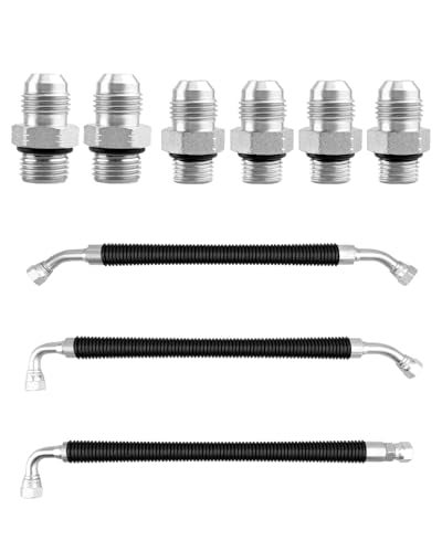Quaneguzy High Pressure Oil Pump HPOP Hoses Lines Crossover Replacement Kit Fit for Ford Excursion F250 F350 F450 F550 Super Duty 19992003 73L Powerstroke Turbocharged Engine - Image 1