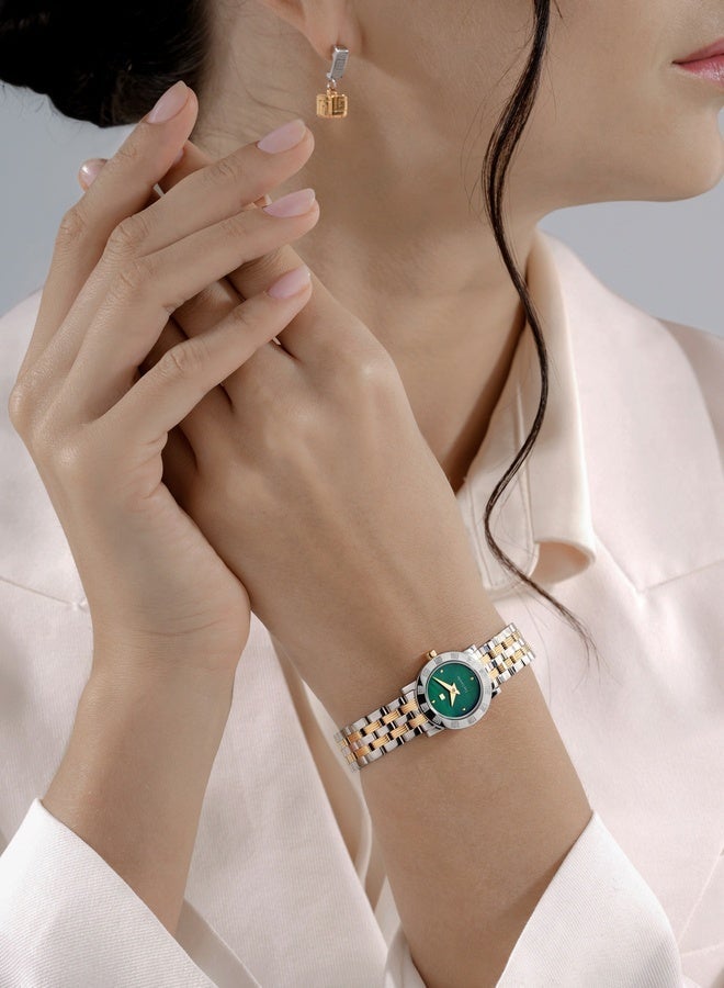 Guy Laroche Alex Green Mother-of-pearl Dial and Stainless Steel Bracelet Watch for Women 22mm - Image 5