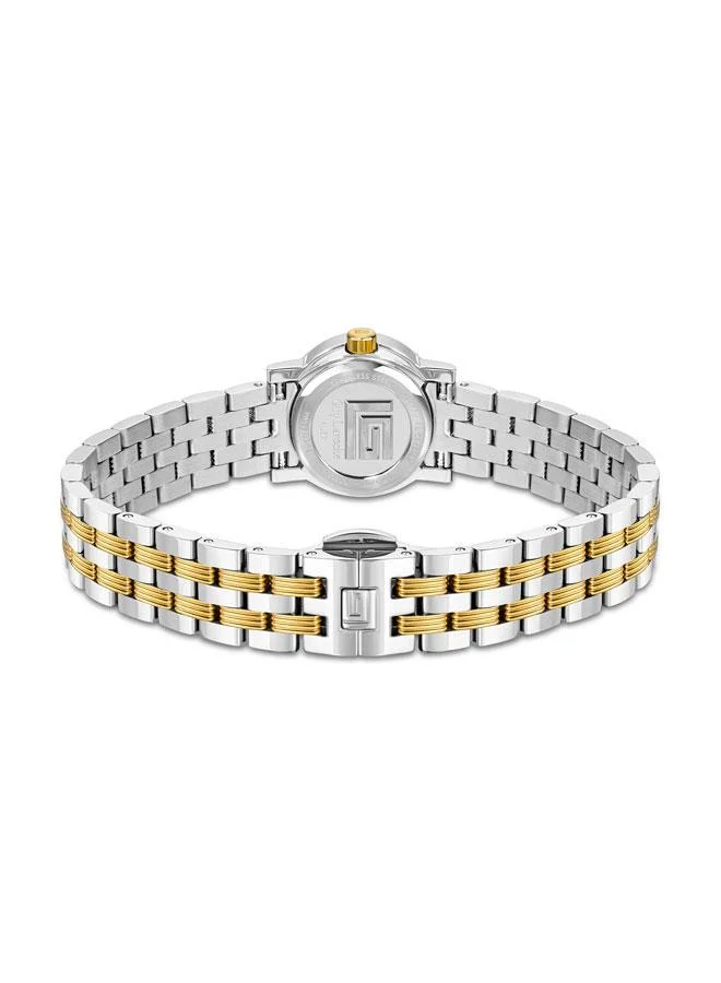 Guy Laroche Alex 22mm Women's Swiss Watch with Green Mother-of-pearl Dial & Stainless Steel Bracelet