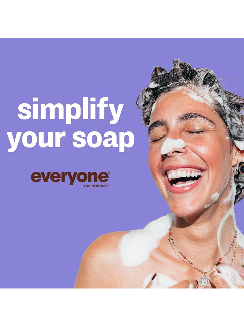 everyone for every body - Everyone 3-in-1 Soap, Body Wash, Bubble Bath, Shampoo, 32 Ounce (Pack of 2), Lavender and Aloe, Coconut Cleanser with Plant Extracts and Pure Essential Oils - Image 1