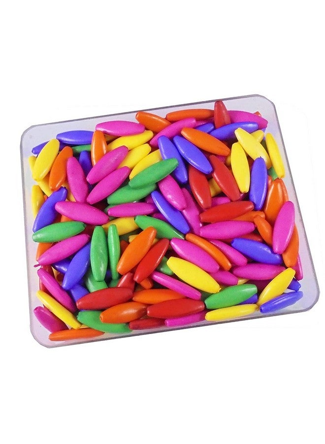 إيشوبي خرز بلاستيكي متعدد الألوان طويل الشكل، 200 جرام، من إي شوب، لصنع المجوهرات، مواد التطريز، مجموعة أدوات يدوية فنية - Image 1