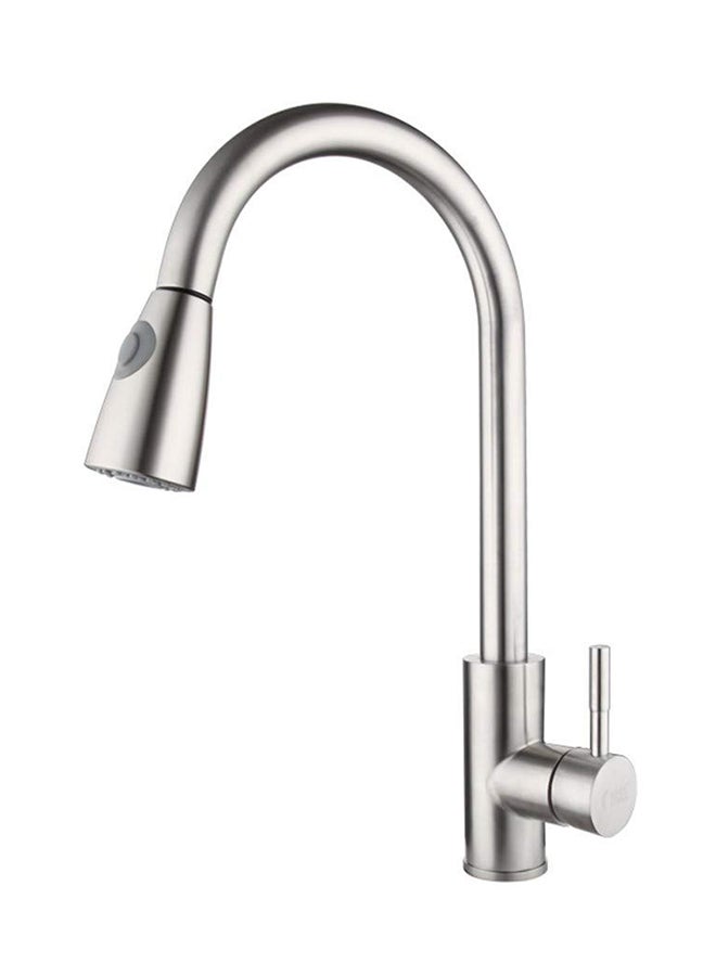 Pull Out Kitchen Faucets With 2 Spray Modes Silver - Image 1