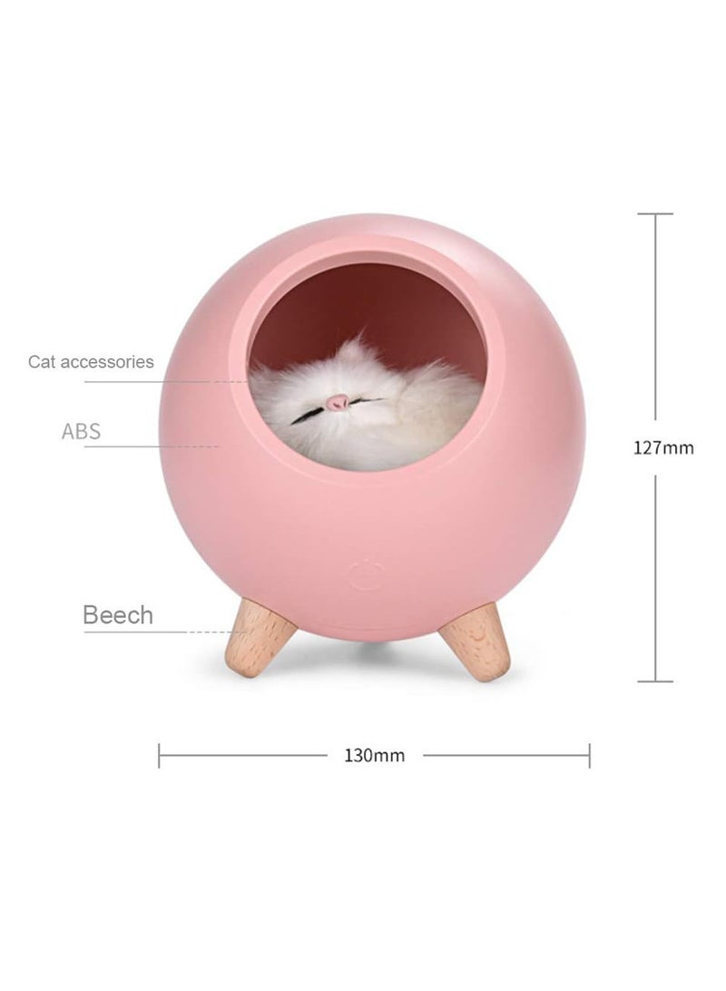 بيت الحيوانات الأليفة الصغير اللطيف للأطفال، ضوء ليلي محمول، شحن USB مزدوج الطاقة، مصباح جو لإضاءة غرفة النوم، هدايا للأطفال (أخضر) - Image 5