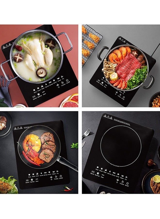 Arabest - Portable Induction Cookertop Induction Hob 1 Zone, Inset Electric Cooktop Flex Mode 2200W, Slider Touch Control 220-240V Single Electric Cooktops Countertop Stoveck - Image 1