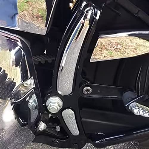 HDBUBALUS Motorcycle Curved Swingarm Frame Insert Set Fit for Harley Softail Fat Boy FLS FLSTN FLSTC FLSTF 2008-2017 4Pcs Chrome - Image 2
