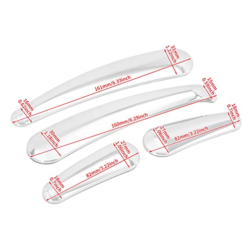 HDBUBALUS Motorcycle Curved Swingarm Frame Insert Set Fit for Harley Softail Fat Boy FLS FLSTN FLSTC FLSTF 2008-2017 4Pcs Chrome - Image 5