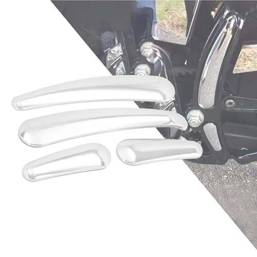 HDBUBALUS Motorcycle Curved Swingarm Frame Insert Set Fit for Harley Softail Fat Boy FLS FLSTN FLSTC FLSTF 2008-2017 4Pcs Chrome - Image 1