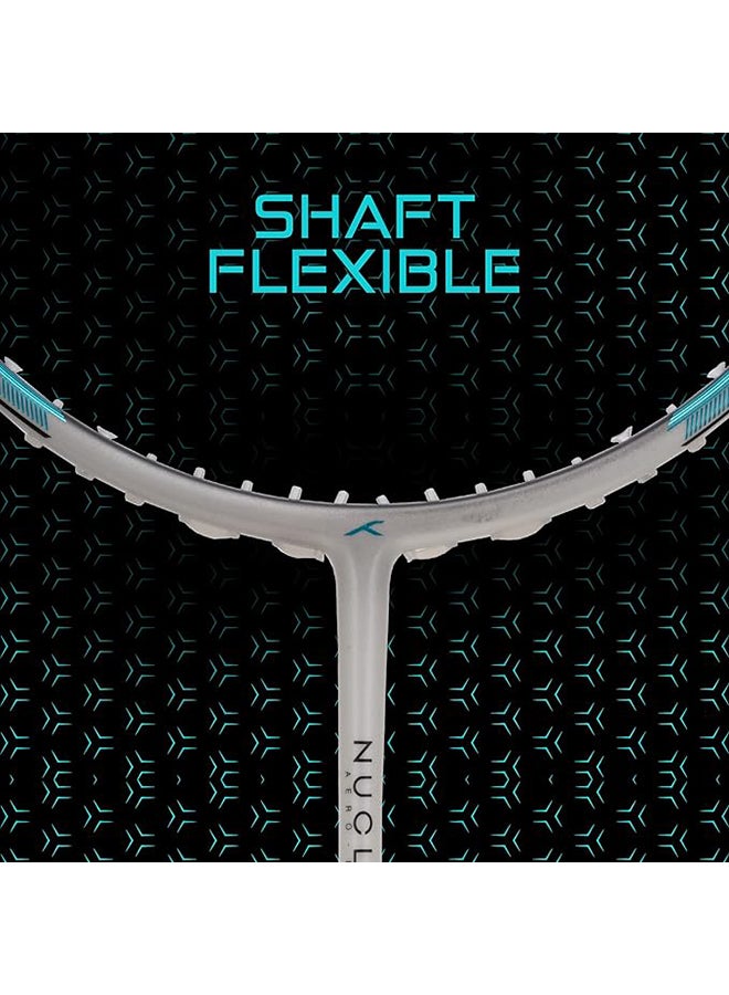 HUNDRED NUCLEAR 78 Carbon Fibre Unstrung Badminton Racket with Full Racket Cover | For Professional Players | 78 grams | Maximum String Tension - 32lbs - Image 3