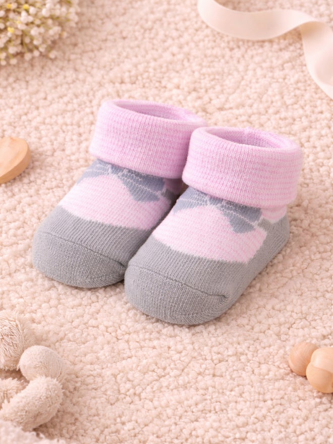 Mothers Choice Baby Pink Cotton Socks Gift Box Set 0-6M - Image 1