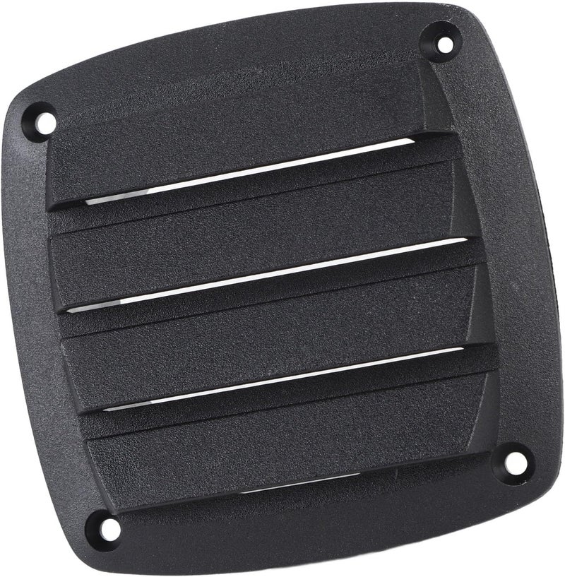 4 Inch Black RV Air Vent Louver – Plastic Boat Ventilation Outlet Grille for Optimal Airflow in Yachts & Caravans - Image 3