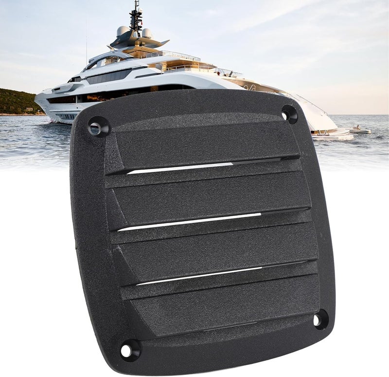 4 Inch Black RV Air Vent Louver – Plastic Boat Ventilation Outlet Grille for Optimal Airflow in Yachts & Caravans - Image 5