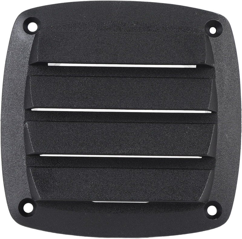 4 Inch Black RV Air Vent Louver – Plastic Boat Ventilation Outlet Grille for Optimal Airflow in Yachts & Caravans - Image 1