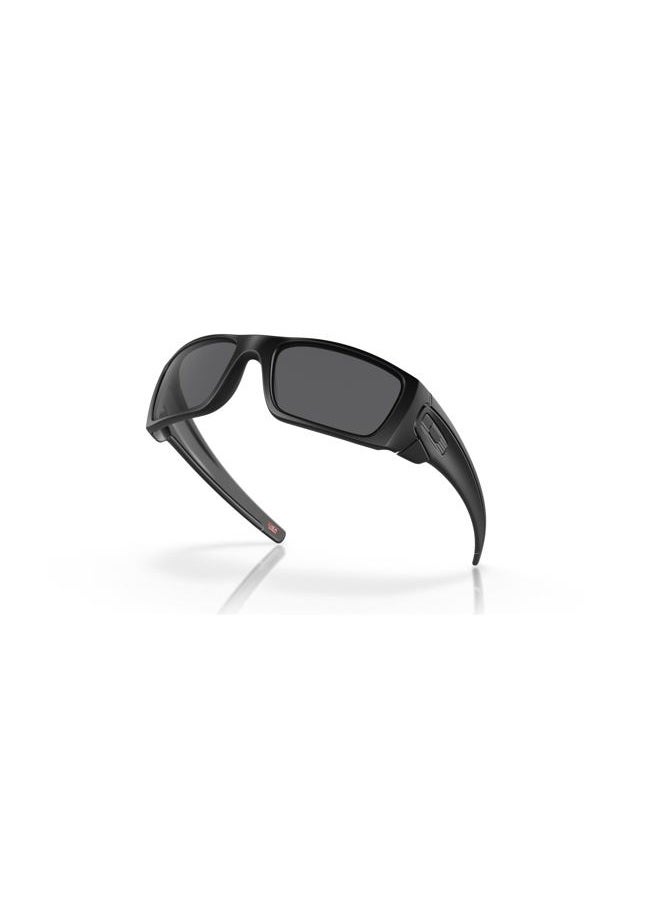 OAKLEY Men's OO9096 Fuel Cell Wrap Sunglasses, Si Matte Black Usa Flag/Grey, 60 mm - Image 5