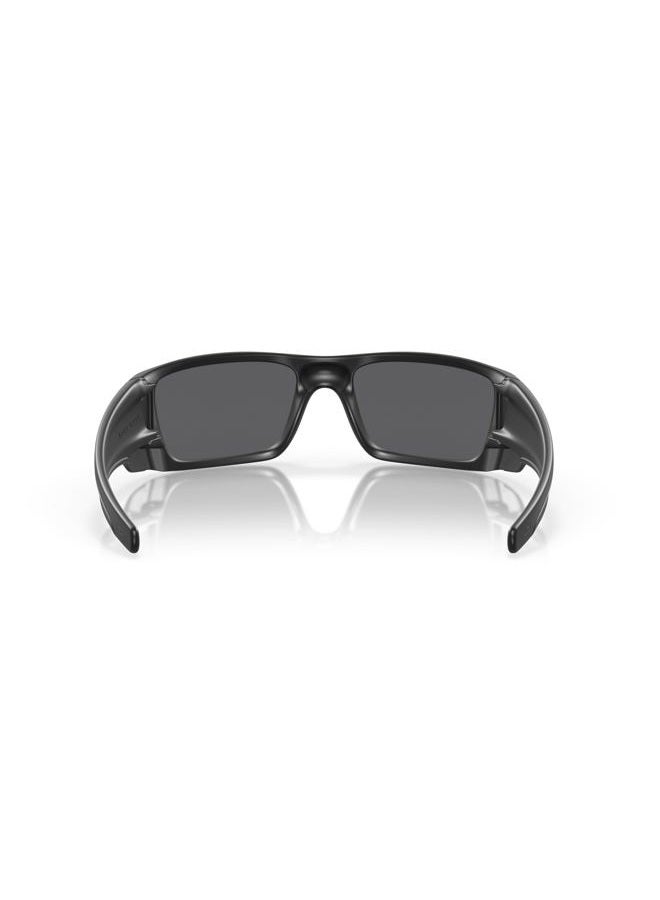 OAKLEY Men's OO9096 Fuel Cell Wrap Sunglasses, Si Matte Black Usa Flag/Grey, 60 mm - Image 4