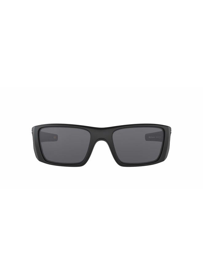 OAKLEY Men's OO9096 Fuel Cell Wrap Sunglasses, Si Matte Black Usa Flag/Grey, 60 mm - Image 3