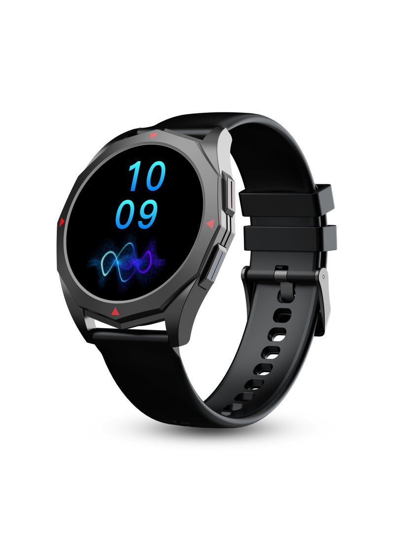 Pebble - Rio 1.39" HD Display, Bluetooth Calling, Health Suite, Multiple Watch Faces, Full Touch Screen, Multi Sports Modes, Alarm & Notification, DIY Watch Faces, Metal Body, In-Built Games, World Clock - Image 1
