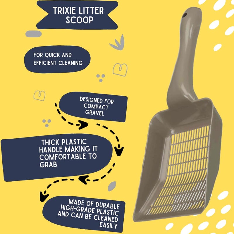 Trixie : - Litter Scoop for Clumping and Silicate Litter | Made with Durable Material and a Durable Design, Specially Designed to be User-Friendly | Available in Medium - Image 4