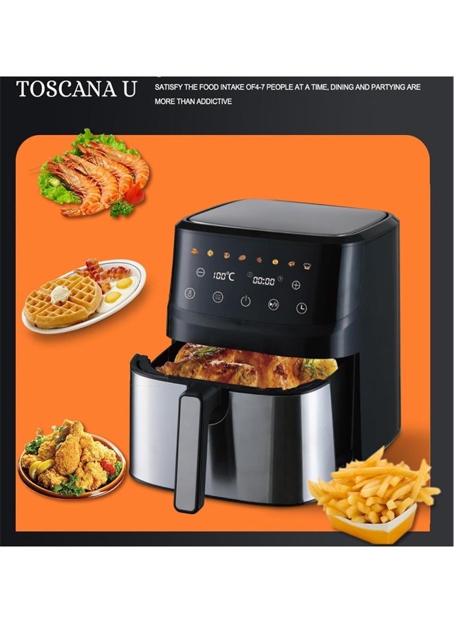 TOSCANA U - 1700W 8L Air Fryer with Digital Control and Preheat Function - Image 1