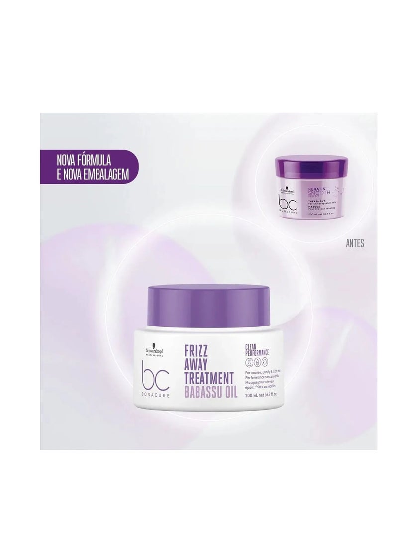 Schwarzkopf Professional Bonacure Frizz Treatment with Babassu Oil 200ml - Image 2