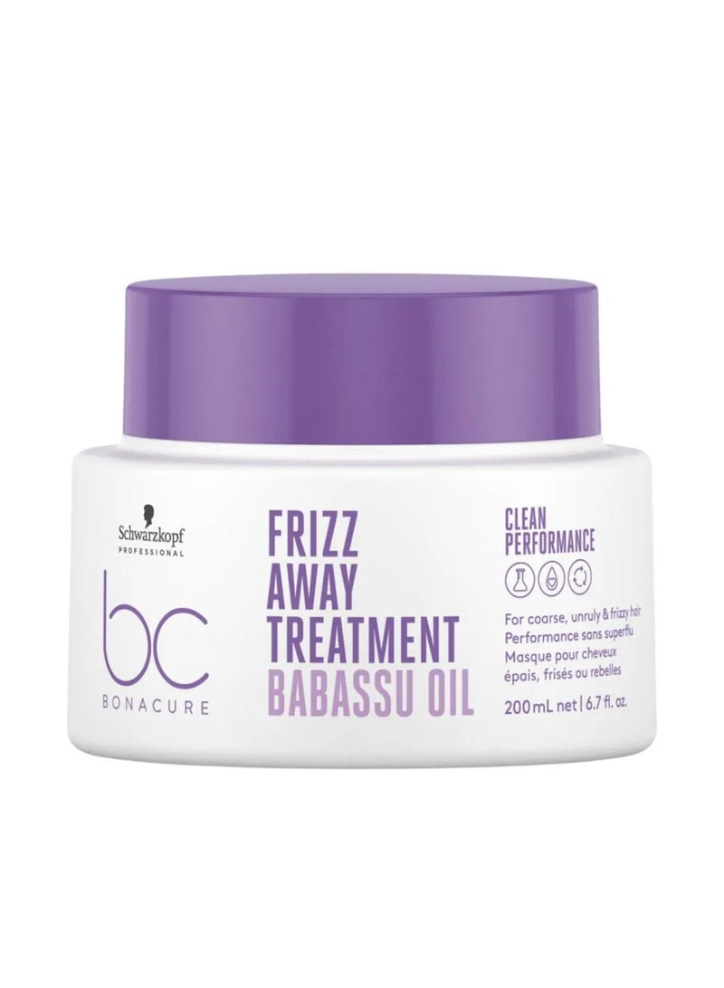 Schwarzkopf Professional Bonacure Frizz Treatment with Babassu Oil 200ml - Image 1