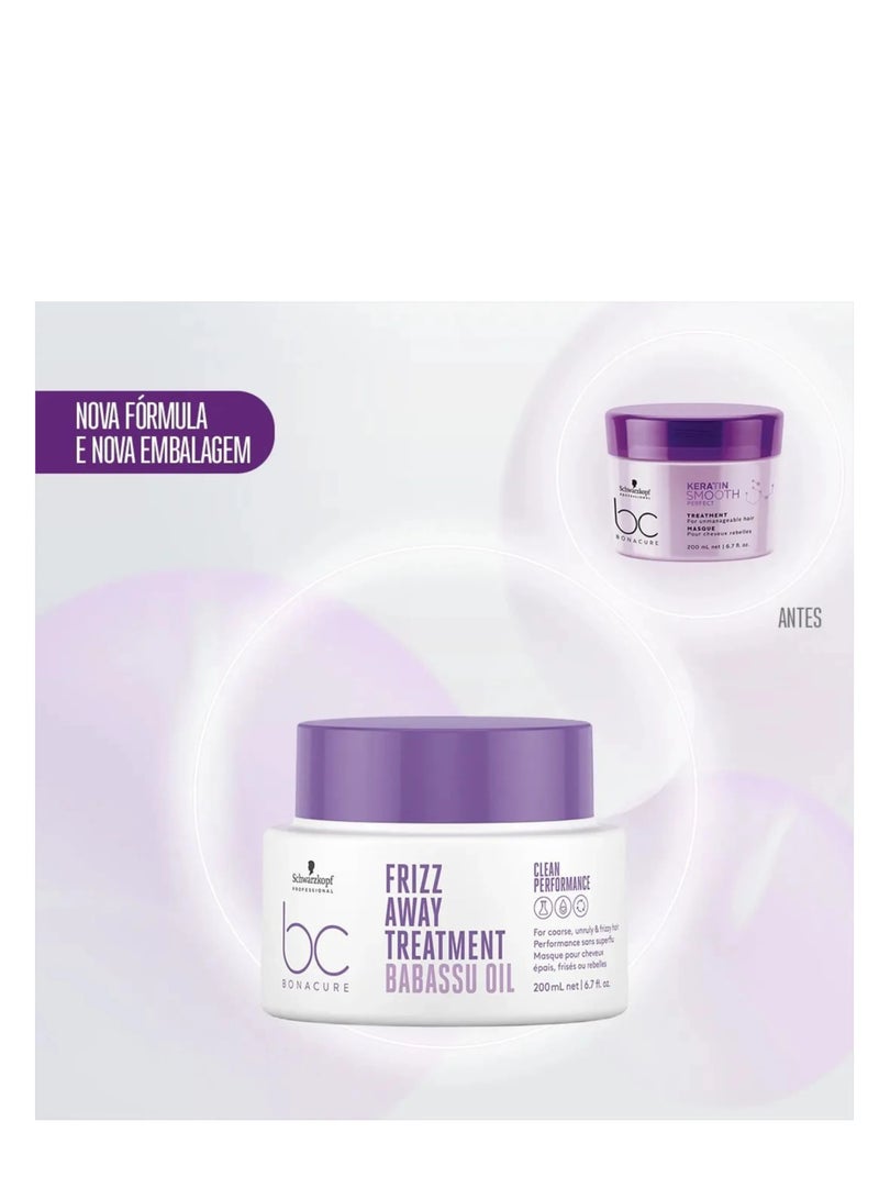 Schwarzkopf Professional Bonacure Frizz Treatment with Babassu Oil 200ml - Image 4