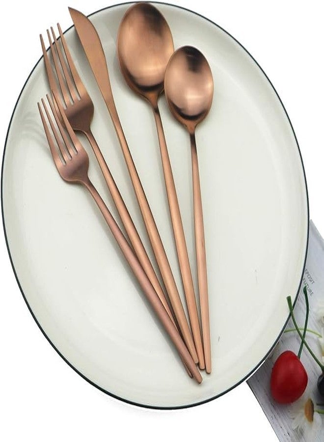 MIXEN Stainless Steel Silverware Set 5 Pieces for 1, Satin Finish Tableware Cutlery Set, Dishwasher Safe - Image 1