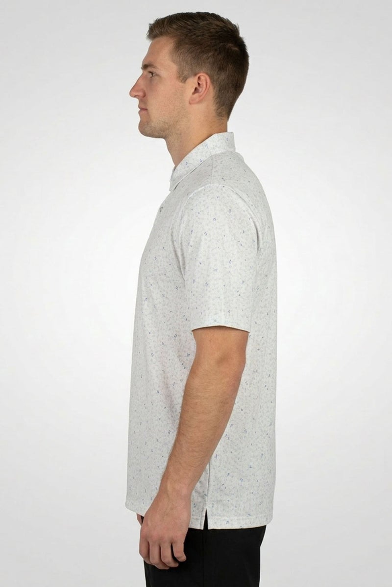 Greg Norman Men Sportswear Fit Short Sleeves Training Polo Shirt, White - Image 3
