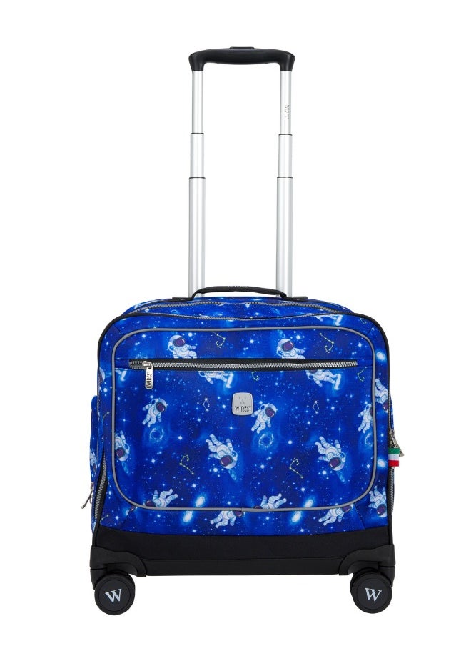 Wires 3 Piece Kids School Trolley Bag laptop compartment 8 Wheels With Lunch bag & Pencil Case  - Image 2