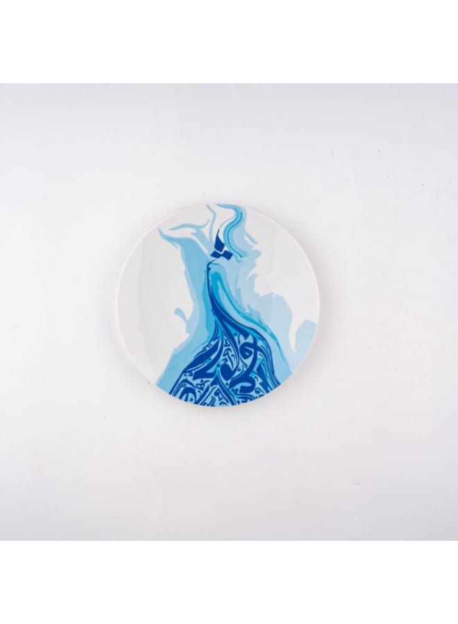 Zinnia Rosa By Zinnia  Porcelain Kufi Dinner Plate 27 Cm