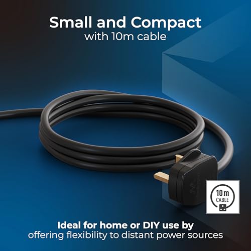 Masterplug 10M Four Socket Blue Cable Reel - Image 3